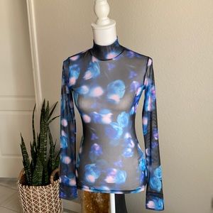 Y2K Mesh Top Size Extra Small